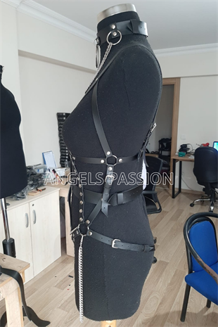 Zincir Detaylı Seksi Vücut Harness - APFT550